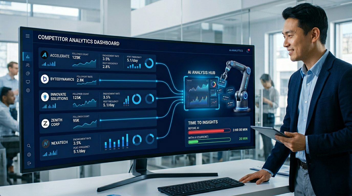 오픈클로 경쟁사 분석 자동화 — 3시간 작업을 20분으로 줄이는 실전 가이드 썸네일