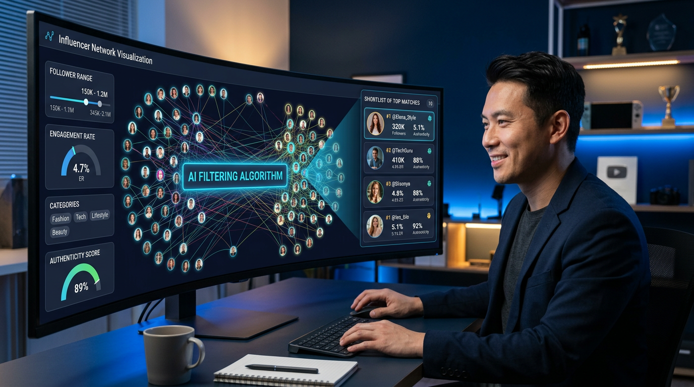 오픈클로 인플루언서 발굴 자동화 대시보드 — 2000명 네트워크 AI 필터링