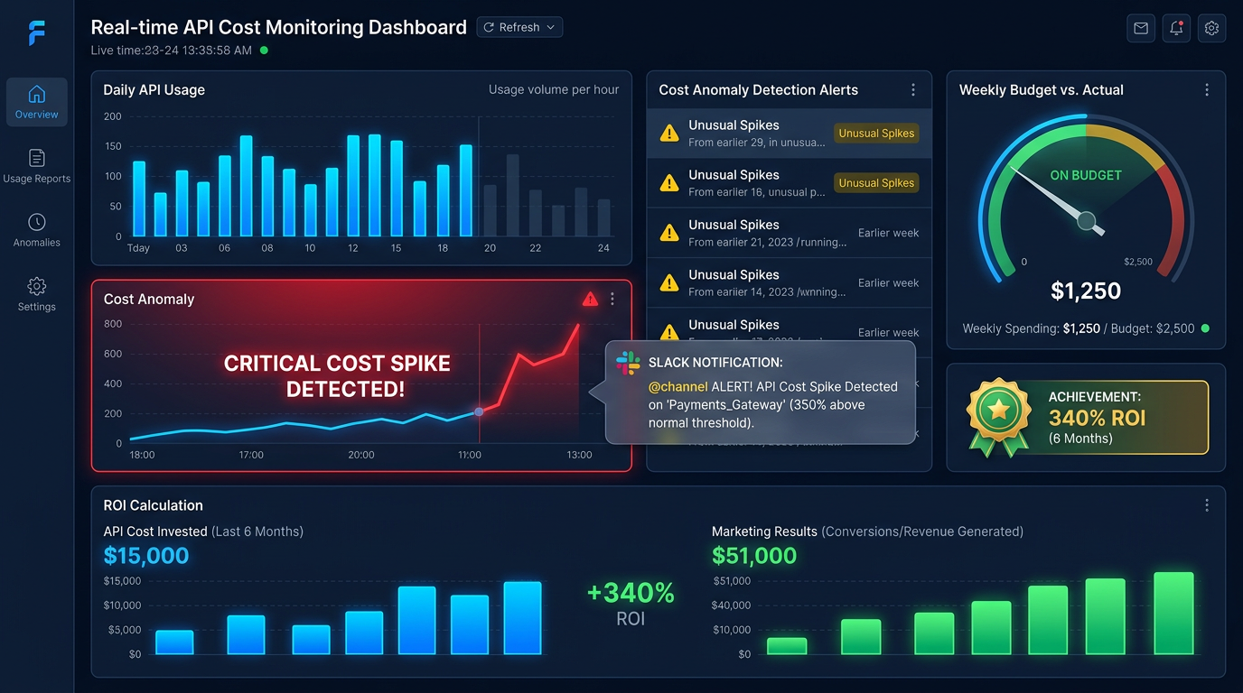 오픈클로 API 비용 자동 모니터링 및 ROI 계산 활용 사례 화면