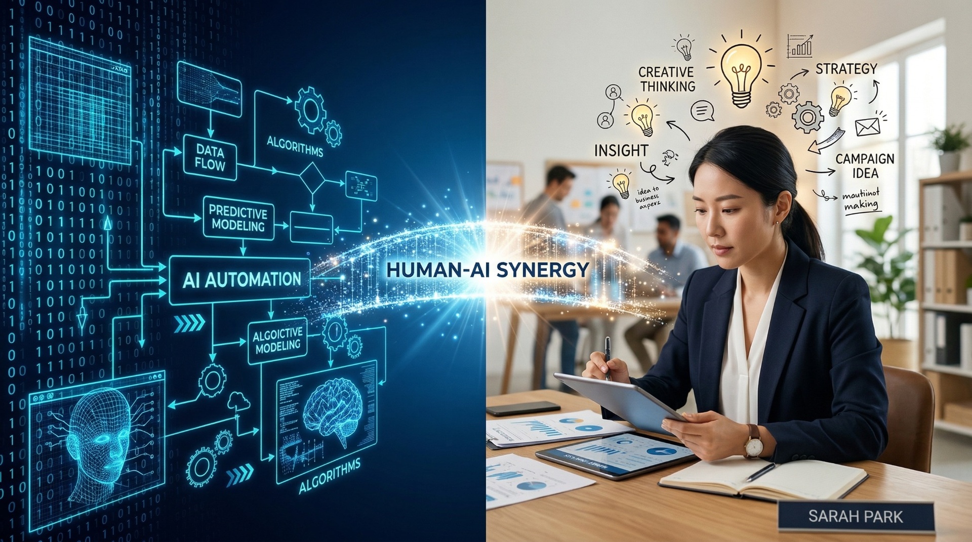 AI 대행사 원플랜마케팅 - AI와 인간 전문가 협업