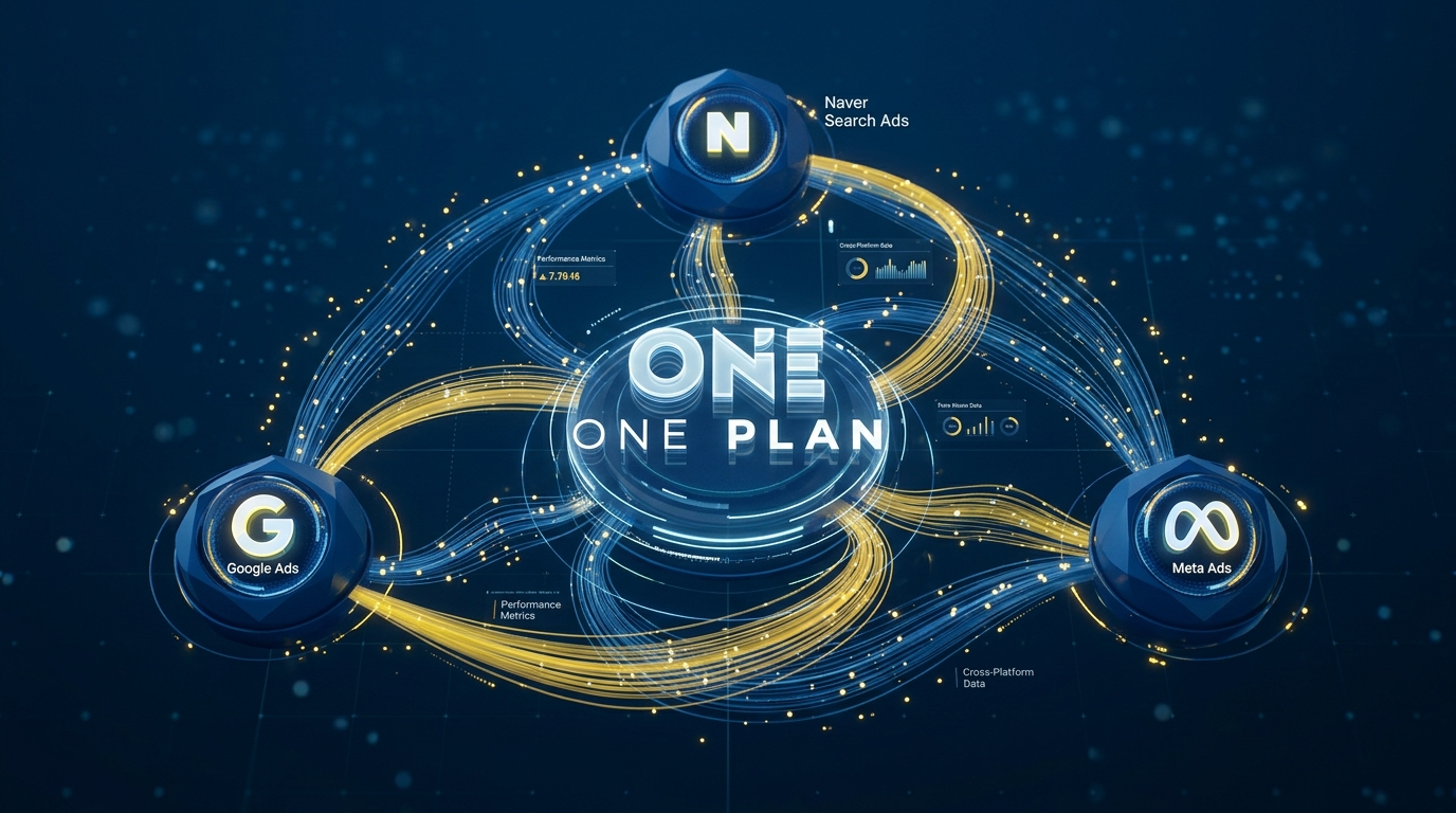 원플랜마케팅 AI 대행사 GEO 온라인 대행사 - 네이버·구글·메타 광고 통합 전략