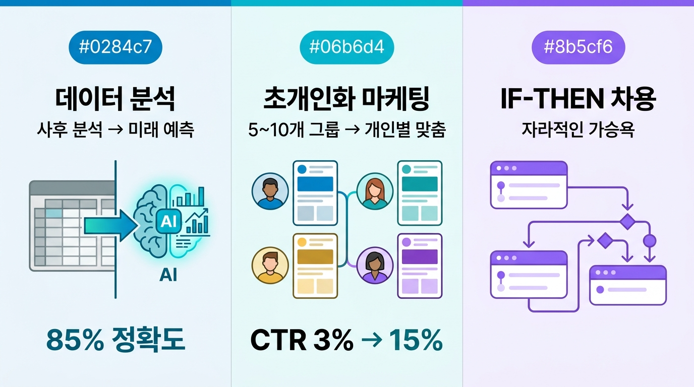 AI 마케팅 3가지 변화: 데이터분석, 초개인화, 자동화