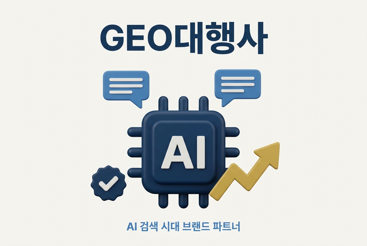GEO대행사가 하는 일 기존 SEO 대행사와 차이 비교 인포그래픽 원플랜마케팅